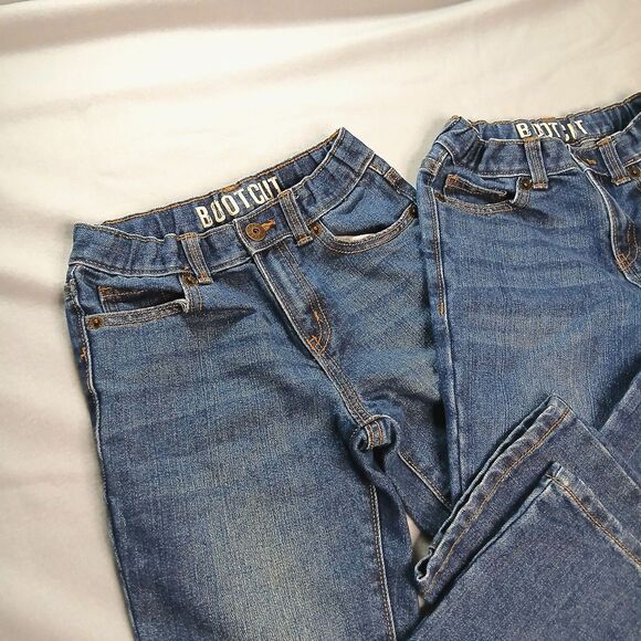 Crazy 8 Bootcut Jeans Bundle Med Wash Denim Set of 2 Classic Girls Youth sz 8 - Picture 6 of 9